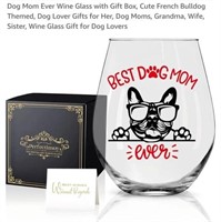 MSRP $14 Dog Mom Wine Glass