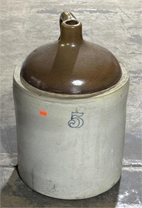 (O) #5 Gallon Stoneware Jug