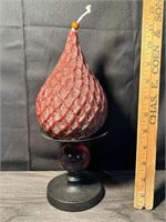 Vintage Lava Candle & Holder