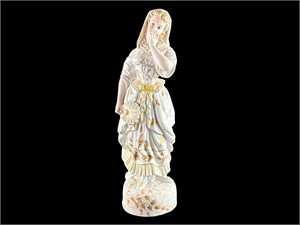 Antique French Bisque Porcelain Lady Figurine