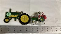 Mary Moos tractor ornament, tractor ornament