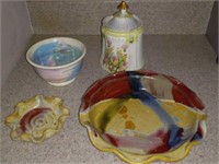 Ayers pottery and cracker jar Etc