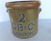 2 Gal GB& Co London Crock