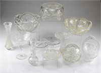 Tray of cut glass