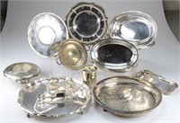Tray of assorted silver plate
