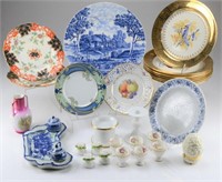 Tray of assorted porcelain