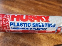 Husky Plastic Sheeting 10'x25', 3.5 Mil