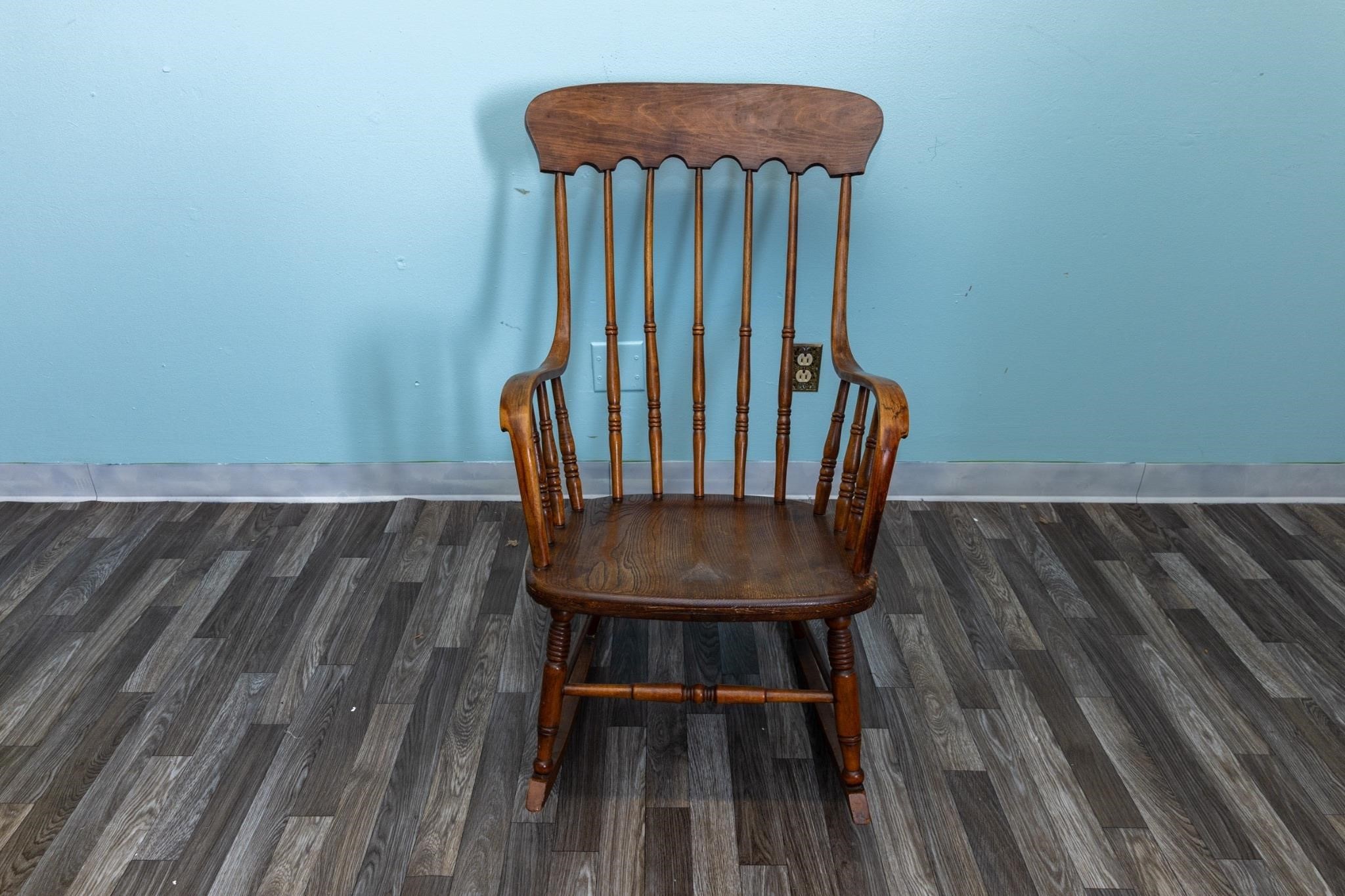 Vintage oak rocking chair