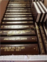 Louis L'Amour leather bound book collection