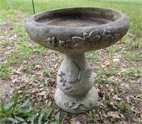 2 PC Concert Dragonfly & Butterfly Bird Bath 17"