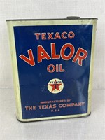 Vintage Texaco Valor Two Gallon Oil Can