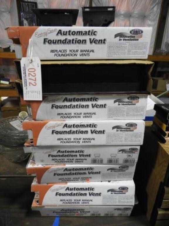Eight Witten Automatic Foundation Vents in Boxes