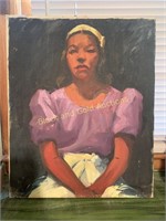 Original Oil Painting- African American Woman