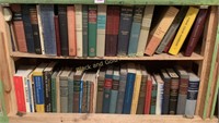 2 Shelves Older Hardback Books