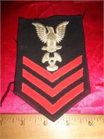 VINTAGE MILITARY PATCH  / DATED 1944 ON BACK