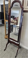 Wood Framed Cheval Mirror