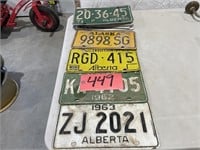 QUANTITY OF LICENCE PLATES
