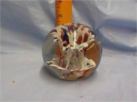 Hand blown paper weight