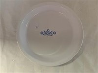 Corningware Pie Plate - Blue Flowers