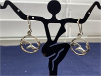 Sterling silver Dolphins earrings