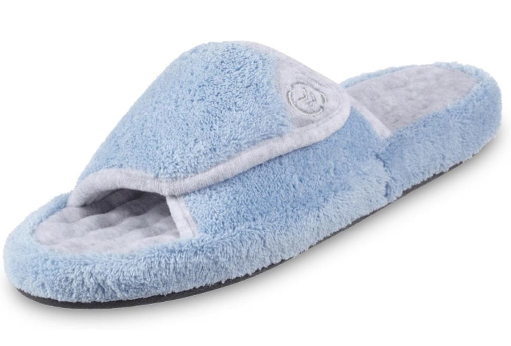 ISOTONER WOMEN'S MICROTERRY PILLOWSTEP SPA SLIDE