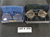 2 Pairs Gold Filled Eyeglasses