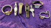 Lot of 7 ladies wrist watches.  Includes Fossil,