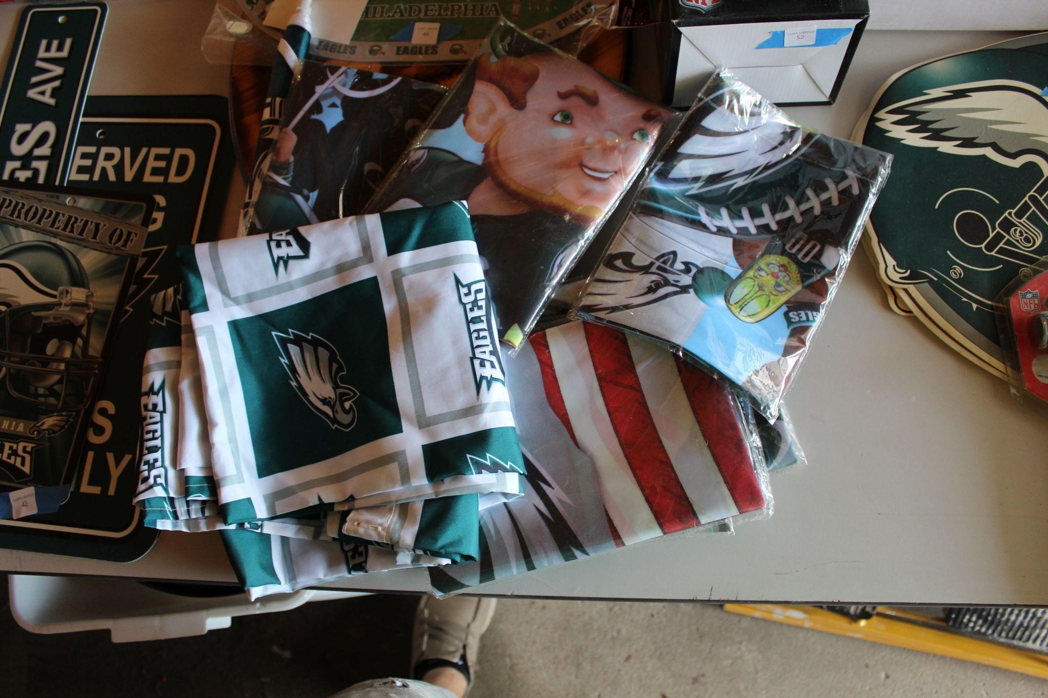 Various Eagles flags