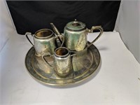 Silver Colored Serving Set