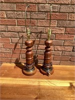 Vintage Wood Lamps