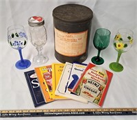 Wine Glasses/BEDELLS Tin/Task Books