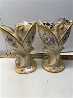 Pair Of Plaster Vases