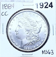 1884-CC Morgan Silver Dollar CHOICE BU