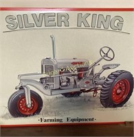 Silver King Farming Equipment metal sign