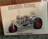 Silver King Farming Equipment metal sign