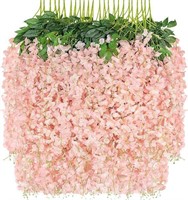 20 Pack Artificial Wisteria Hanging Flowers