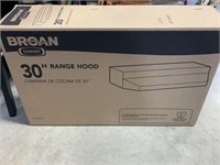 BROAN 30" RANGE HOOD (NEW IN BOX)