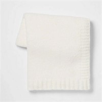 Cozy Knit Throw Blanket Ivory - Threshold