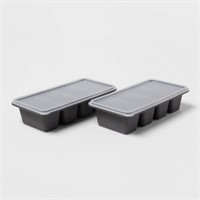 2 Cup Freeze Cube Molds  Set of 2
