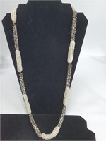 40's/50's Era Rhinestone & Bead Necklace