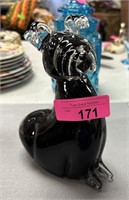 ART GLASS DOG SCULPTURE