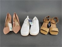 3 Pairs of Women's Size 8 1/2 Shoes, New