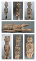 Seven West African style figures. 20th century.