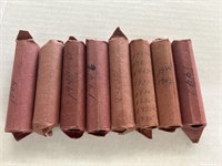 8 Rolls Vintage Pennies