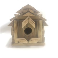 Tiki Style Wood Bird House