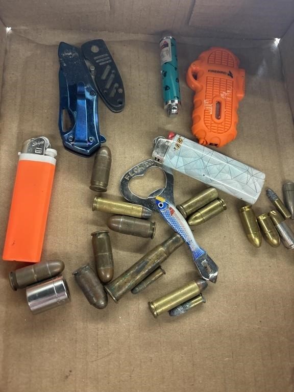 Knives, Lighters, Ammo, Misc Flat