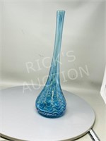 cut glass vase - 17" tall