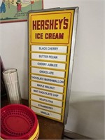 Hershey's Ice Cream Metal Sign,