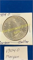 1904 -O Morgan silver dollar