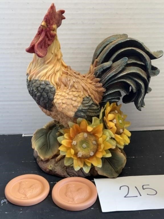Ceramic rooster / primitive / country decor